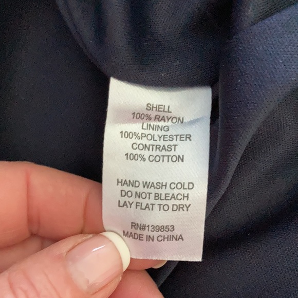 BLEUH CIEL Navy Boho Mini Dress - Picture 9 of 11